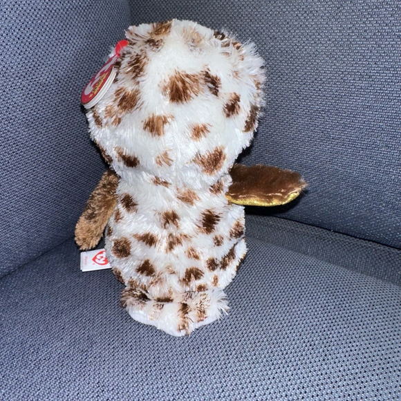 Ty Stuffed Animal Owl Plush Toy White Brown Whoolie New NWT 2022 - Picture 13 of 16